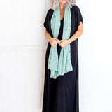 large-womens-scarf-green-hearts-flowers-design