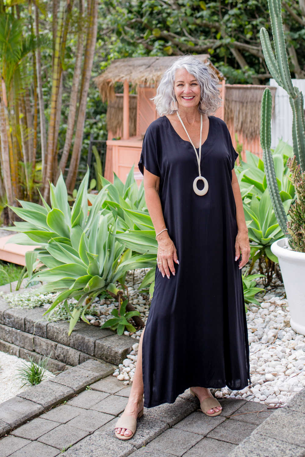 long-black-summer-dress