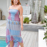 long-casual-summer-bandeau-dress-pink-blue