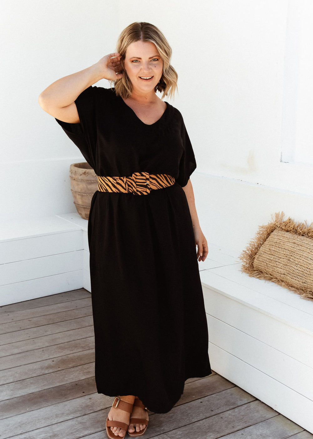 long-kaftan-dress-plus-size-black