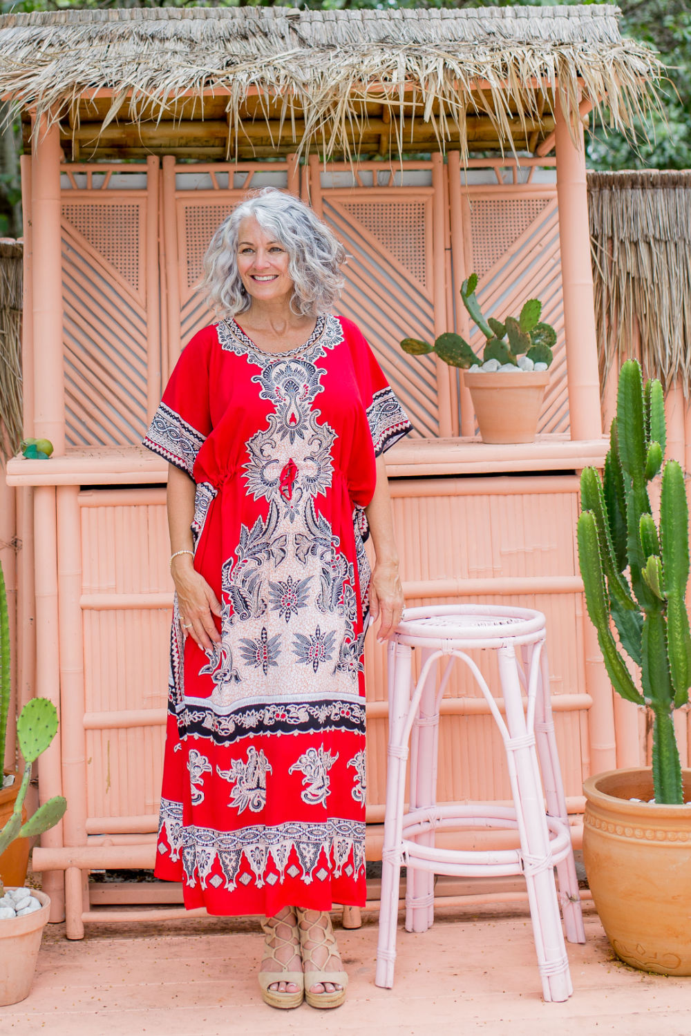 long-kaftan-dress-red-black-batik