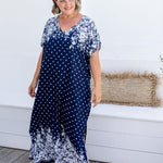 long-kaftan-dress-resort-style-blue-floral-border-design