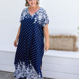 long-kaftan-dress-resort-style-blue-floral-border-design
