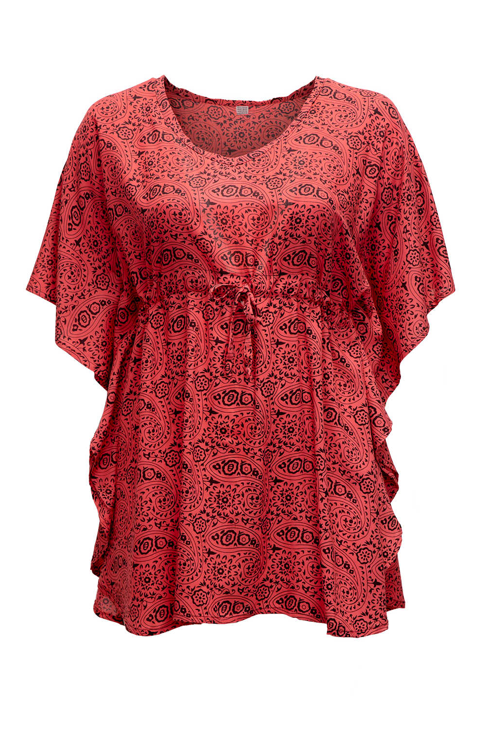 long-kaftan-top-paisley-print-black-red-tunic