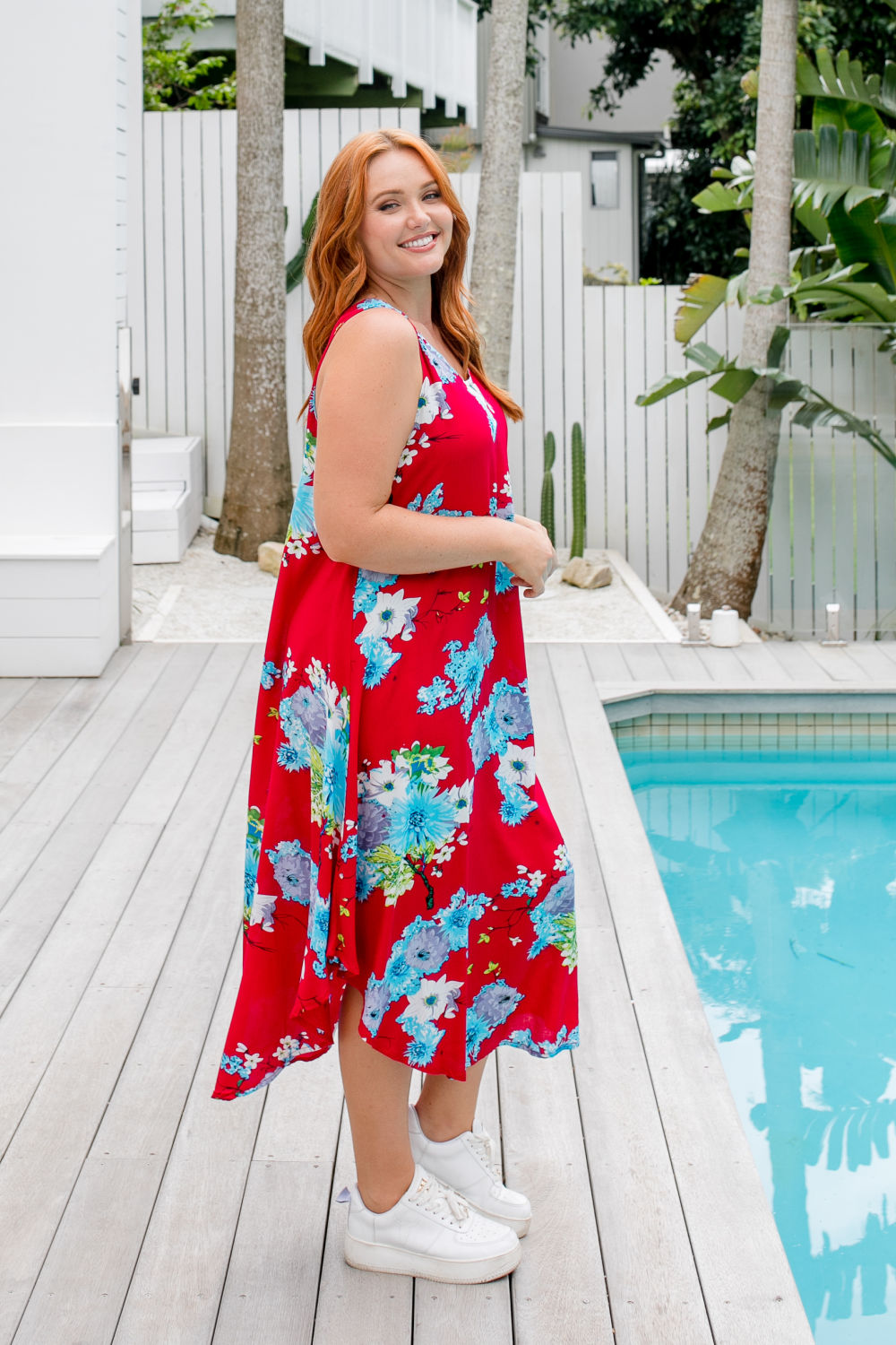 long-summer-aline-dress-floral-dress-red-grey-blue
