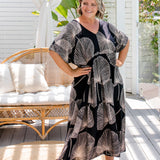 long-summer-dress-black-latte-fan-design-a-line-cut