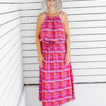 long-summer-dress-red-chevron-design