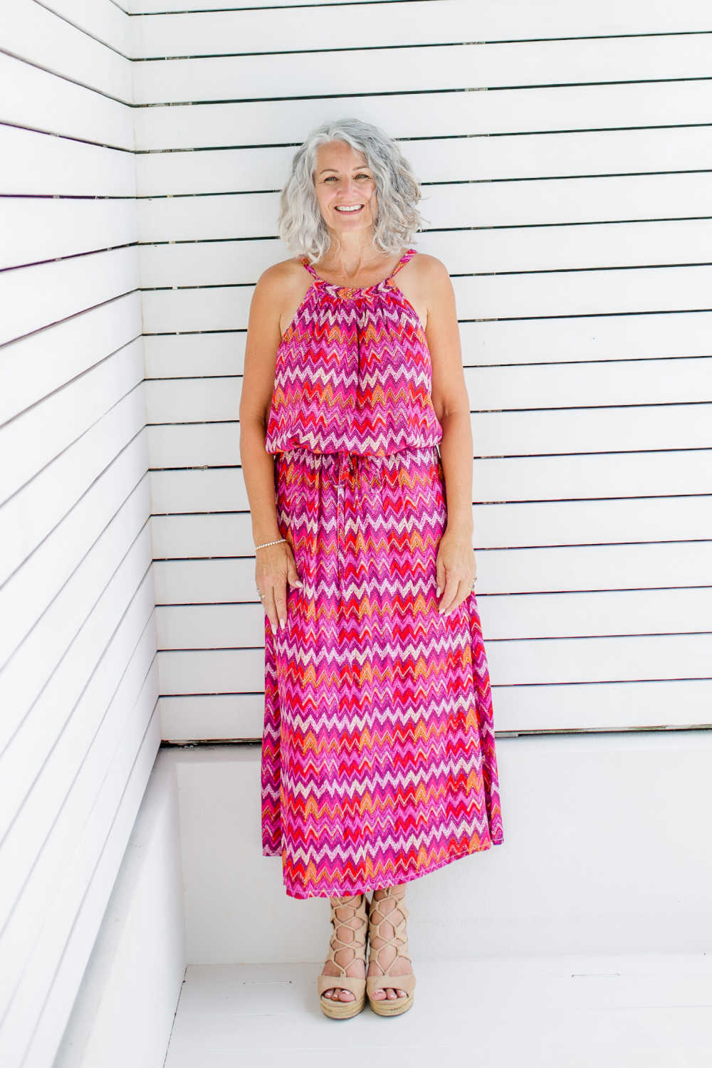 long-summer-dress-red-chevron-design