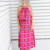 long-summer-dress-red-chevron-design