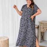 long-summer-kaftan-dress-plus-size-black-white-grey-paisley