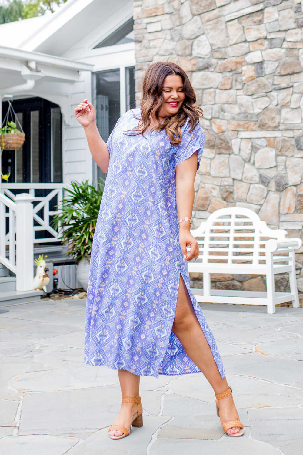 long-summer-dress-blue-moroccan