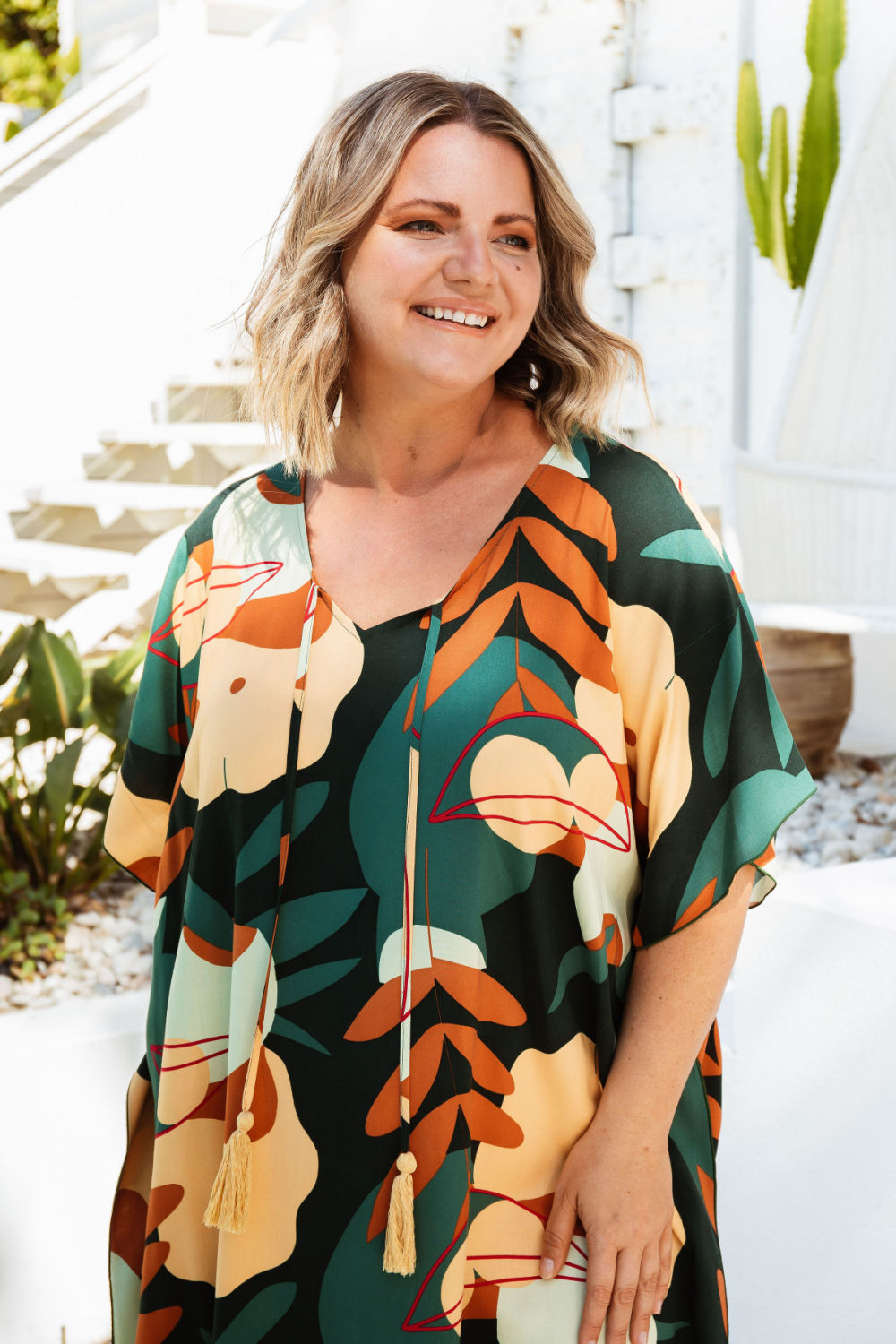 maxi-kaftan-dress-cream-olive-black-floral-plus-size