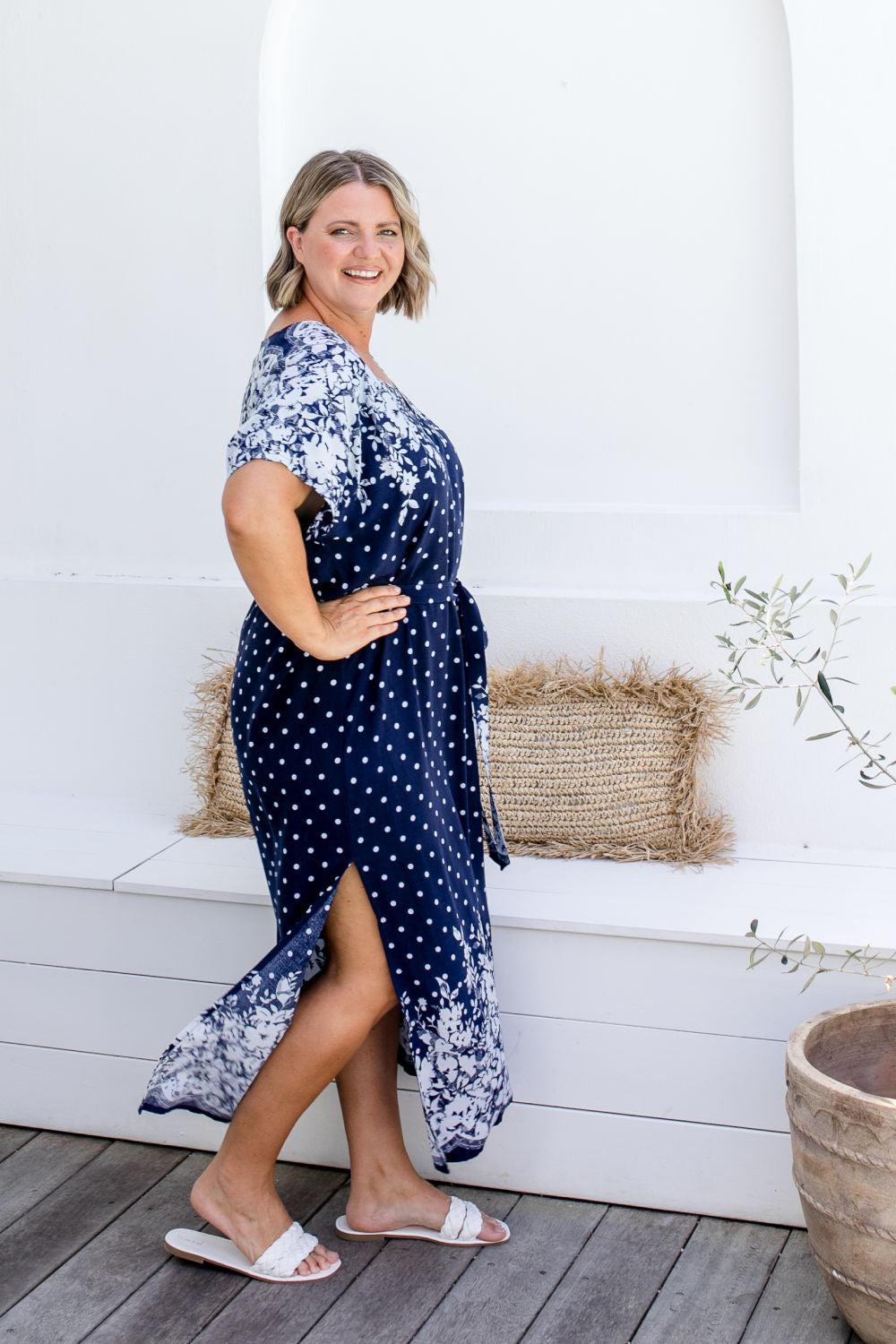 maxi-kaftan-dress-plus-size-30-blue-floral-border-design