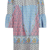 off-the-shoulder-summer-dress-floral-geometric-blue-pink-white-mustard