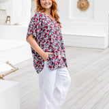 plus-size-kaftan-top-floral-black-pink-red-blue