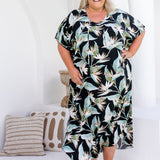 plus-size-long-kaftan-black-blue-olive-leaf-design
