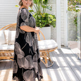 plus-size-long-summer-dress-black-latte-fan-design