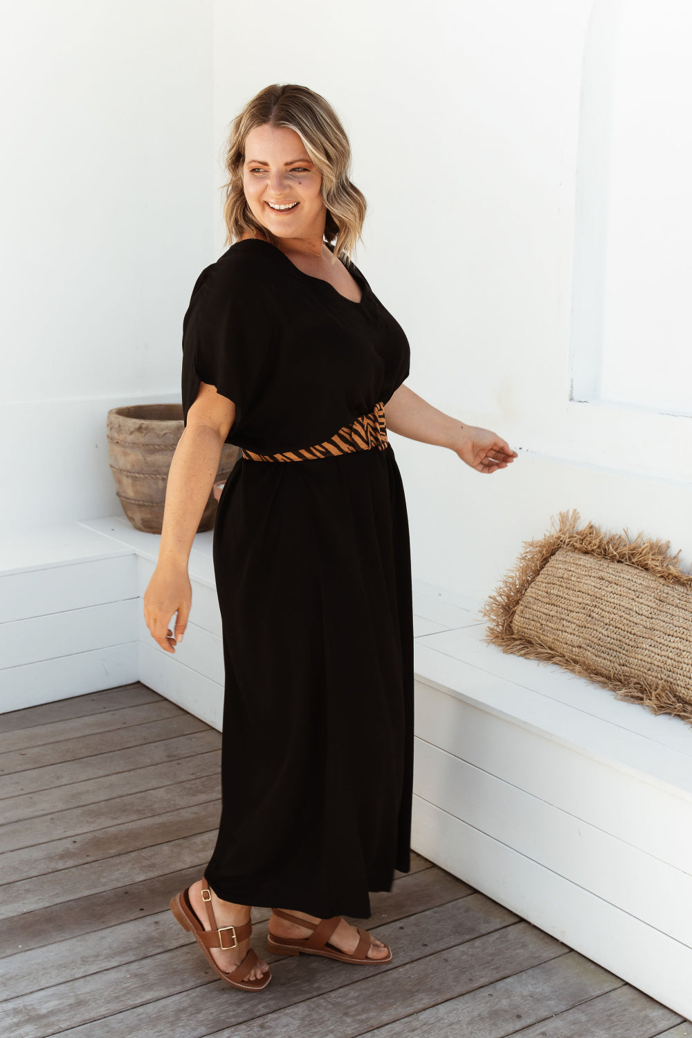 plus-size-long-summer-dress-black