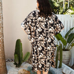 plus-size-short-kaftan-dress-black-with-cream-latte-floral-design