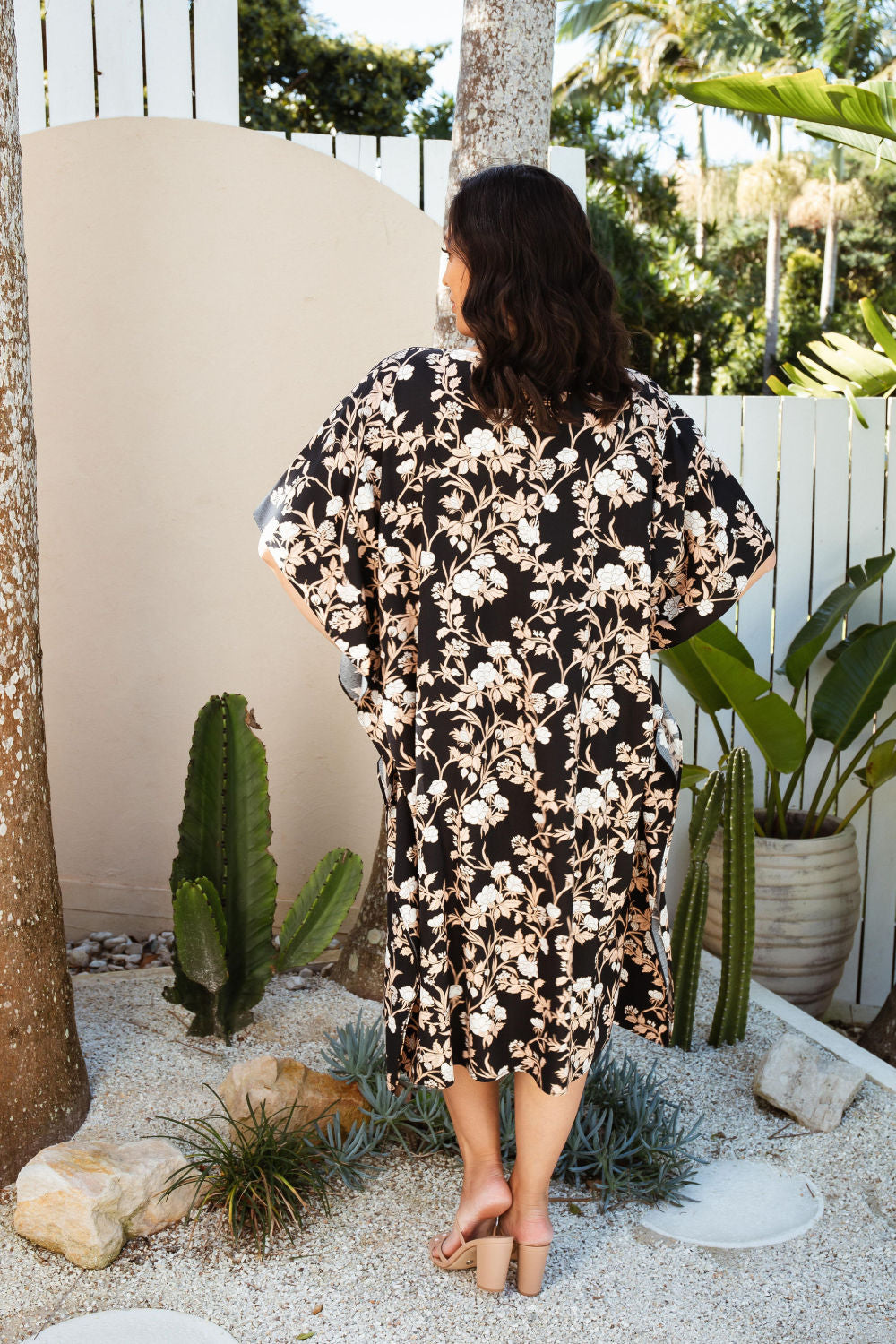 plus-size-short-kaftan-dress-black-with-cream-latte-floral-design