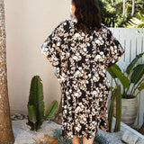 plus-size-short-kaftan-dress-black-with-cream-latte-floral-design