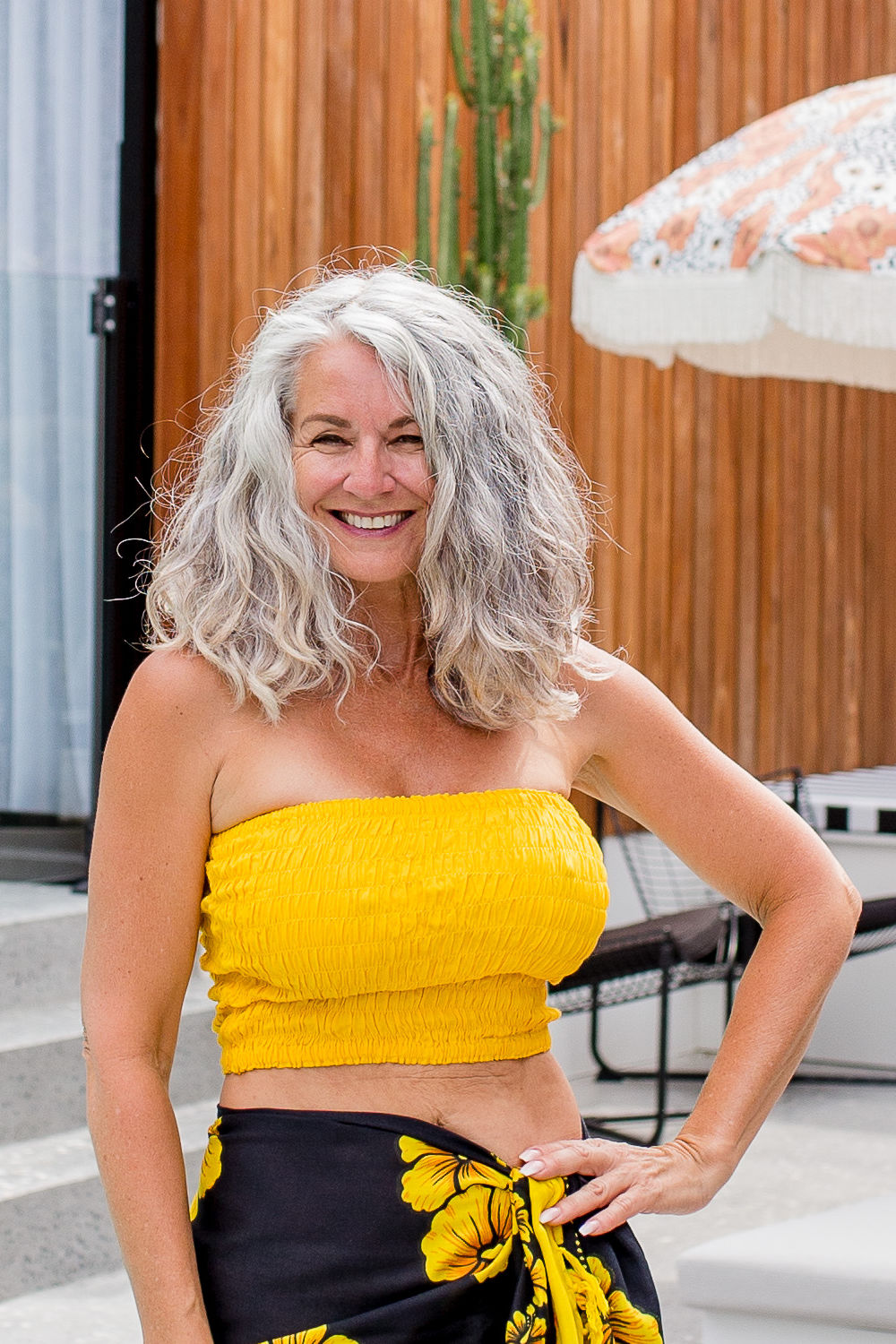 ruched-tube-top-yellow