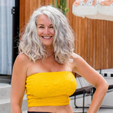 ruched-tube-top-yellow