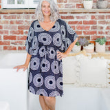 short-kaftan-summer-dress-black-white-polka-dots