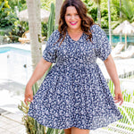 short-plus-size-summer-dress-blue-white-floral-design