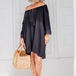 short-summer-beach-dress-black-lace
