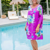 short-summer-dress-floral-purple-blue-white