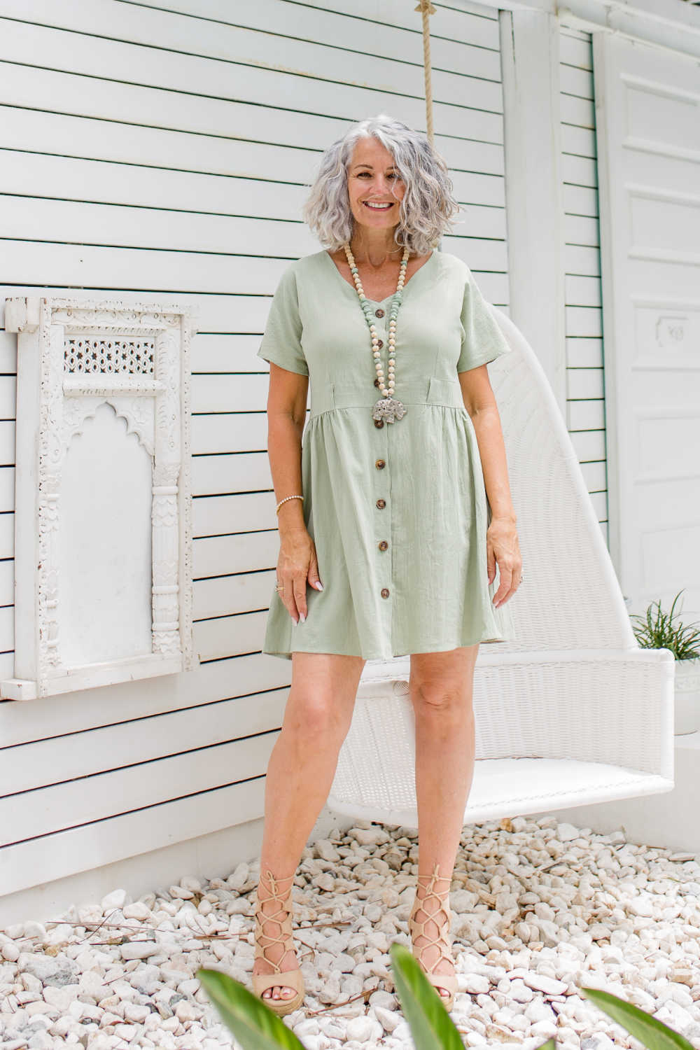 short-summer-dress-green