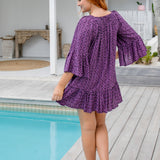 short-sun-dress-geometric-print-black-purple