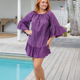 short-sun-dress-geometric-print-purple-black