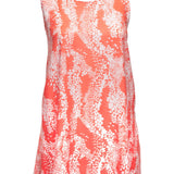 short-summer-dress-orange-white-floral-design