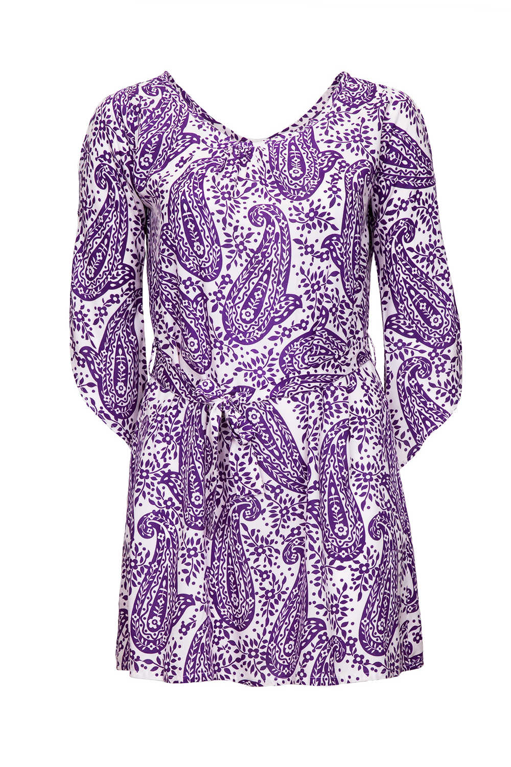 summer-dress-white-purple-paisley-print