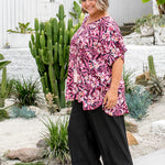 plus-size-summer-kaftan-top-black-pink-oriental-lily
