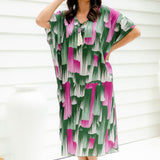 long-summer-kaftan-dress-pink-emerald-design