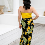 sarong-black-yellow-frangipani-flowers