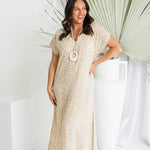 long-casual-summer-resort-dress-neutral-white-leopard-print
