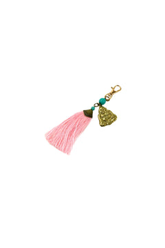 keyring-Buddha-pink-tassel