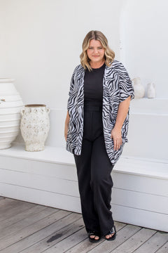 casual-kimono-duster-jacket-zebra-print-black-grey