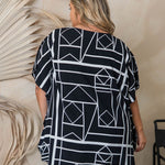 casual-summer-kaftan-top-black-white-resort-wear