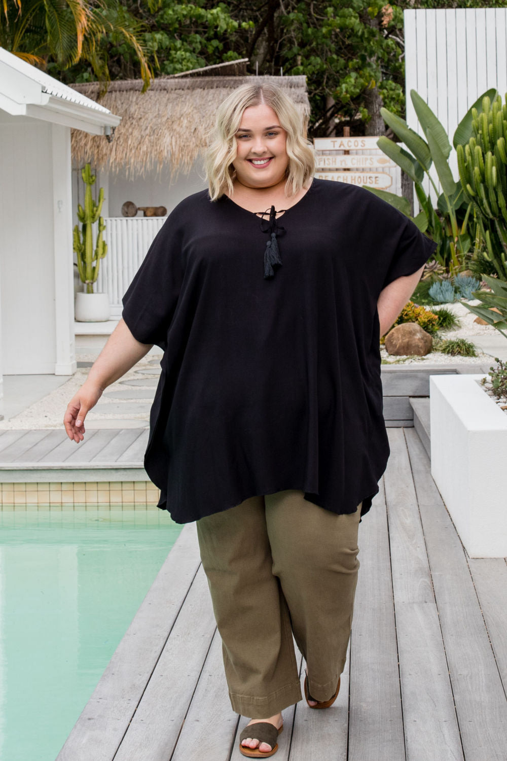 kaftan-top-plus-size-black