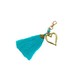 keyring-heart-turquoise-tassel