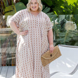 ladies-long-plus-size-dress-geometric-design-white-mocha