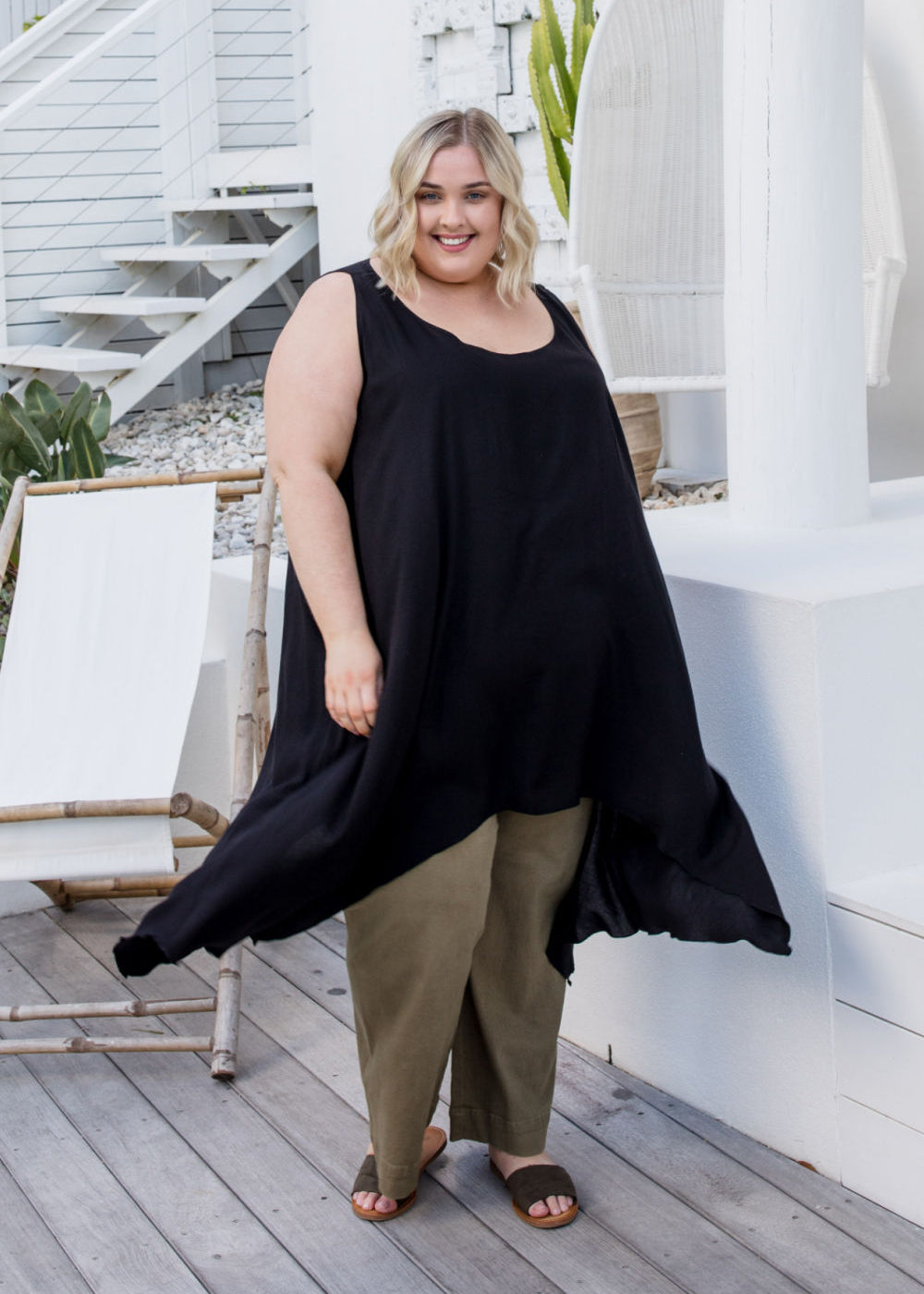 ladies-long-plus-size-summer-top-black