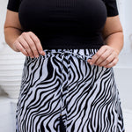    ladies-long-skirt-zebra-print-black-grey-elastic-drawstring-waist