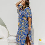Plus Size lady wearing Limoncello inspired resort wear in Italian villa setting