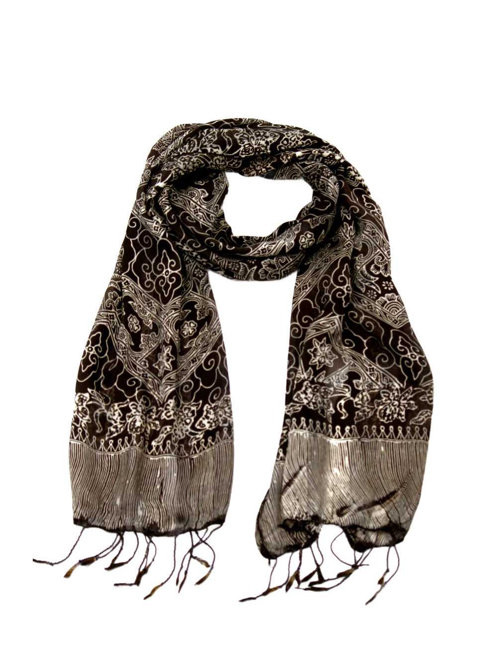 ladies-silk-scarf-chocolate-brown